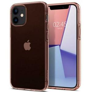 Protectie spate Spigen Crystal Flex ACS01540 pentru iPhone 12 Mini (Transparent/Roz) imagine