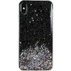 Protectie Spate Wozinsky Star Glitter WHSGA02SN pentru Samsung Galaxy A02s (Negru) imagine