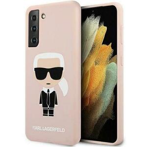 Protectie Spate Karl Lagerfeld Ikonik KLHCS21MSLFKPI pentru Samsung Galaxy S21 Plus (Roz) imagine