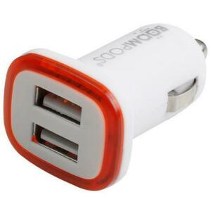 Incarcator Auto Boompods Mini CC2WHT, 2.4A, 2 x USB (Alb) imagine