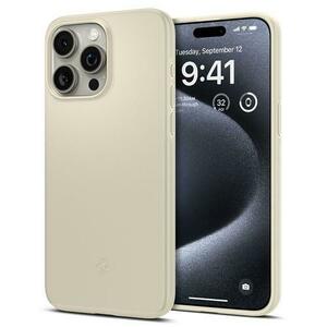 Husa pentru Apple iPhone 15 Pro, Spigen, Thin Fit, Bej ACS06694 imagine