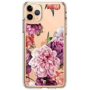 Protectie Spate Spigen Ciel Cecile Rose Floral 075CS27166 pentru iPhone 11 Pro Max (Transparent/Multicolor) imagine