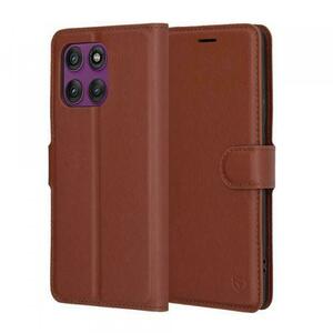 Husa pentru Motorola Edge 60 Pro, Techsuit, Leather Folio, Maro imagine