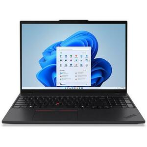 Laptop Lenovo ThinkPad T16 Gen 4 (Procesor Intel® Core™ Ultra 7 255U (12M Cache, up to 5.20 GHz) 16inch WUXGA, 32GB, 1TB SSD, Intel Graphics, Win 11 Pro, Negru) imagine