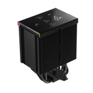 Cooler procesor Deepcool AK500 digital Pro, aRGB, LED, 120 mm, 500 - 1750 rpm (Negru) imagine