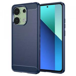 Husa pentru Xiaomi Redmi Note 13 4G, Techsuit, Carbon, Albastra imagine