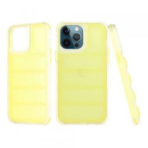 Husa pentru Apple iPhone 12 Pro Max, Techsuit, Wave Shield, Galbena imagine