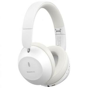 Casti Stereo Baseus Bass 30 Max, Bluetooth, A2DP, Microfon (Alb) imagine