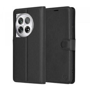 Husa Techsuit Leather Folio pentru OnePlus 12 (Negru) imagine