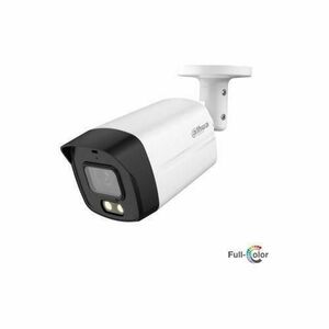 Camera de supraveghere Dahua HAC-HFW1509TLM-A-LED-0280B-S2 Bullet, analogica, 5MP, Full-color starlight, IR 40m, microfon, IP67 imagine