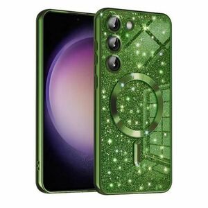 Husa MagSafe Techsuit Luxury Glitter pentru Samsung Galaxy S23 S911 (Verde) imagine