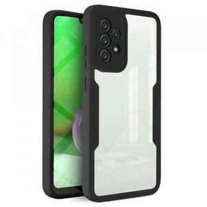 Husa Techsuit ColorVerse 360 pentru Samsung Galaxy A52s 5G A528 / A52 5G A526 / A52 A525 (Transparent/Negru) imagine