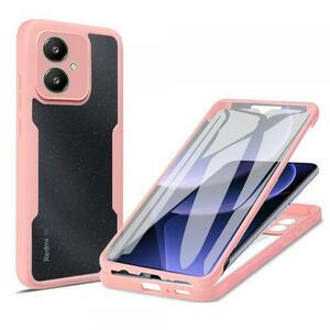 Husa Techsuit ColorVerse 360 pentru Xiaomi Redmi 13C 5G (Transparent/Roz) imagine
