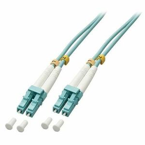 Cablu fibra optica Lindy LY-46402, LC/LC OM3F, 50m imagine
