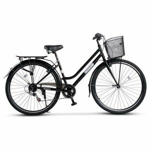 Bicicleta Trekking Carpat Altay C28262G, Roti 28inch, Echipare Shimano, 7 Viteze, Maneta Rotativa, Cos fata, Negru/Gri imagine
