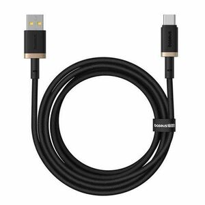 Cablu Date si Incarcare USB-A - USB-C Baseus Dura Series P10377802U01-02, 60W, 2m, Auriu imagine