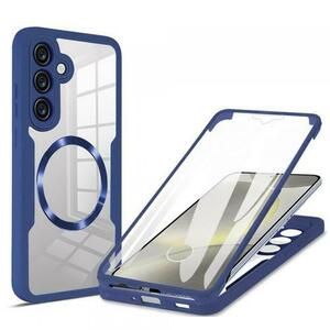 Husa MagSafe Techsuit ColorVerse 360 pentru Samsung Galaxy S25+ S936 (Albastru/Transparent) imagine
