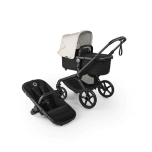 Carucior Bugaboo Fox 5 Renew Heritage Black Misty White 2 in 1, 0 - 22 kg, pliabil, Negru/Alb imagine