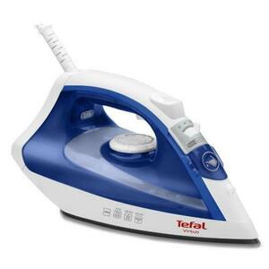 Fier de calcat Tefal Virtuo FV1711E0, 1800 W, rezervor apa 0.2 l, jet de abur 80g/min, abur variabil 24g/min, sistem antipicurare (Alb/Albastru) imagine