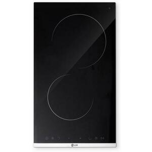 Plita incorporabila vitroceramica LDK 2VBK, 2 zone de gatit, Control Touch, Timer, Blocare acces (Negru) imagine