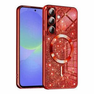 Husa MagSafe pentru Samsung Galaxy A56 A566 / A36 A366, Techsuit, Luxury Glitter, Rosie imagine