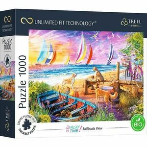 Puzzle 1000 piese - Sailboats View - Trefl Prime - Trefl imagine