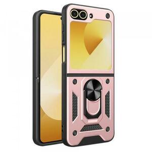 Husa Techsuit CamShield pentru Samsung Galaxy Z Flip 6, F741 (Negru/Roz) imagine