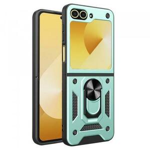 Husa Techsuit CamShield pentru Samsung Galaxy Z Flip 6, F741 (Verde/Negru) imagine