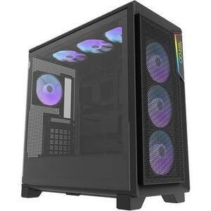 Carcasa Super Flower Zillion Direct D202, Middle Tower, Mesh, Negru imagine