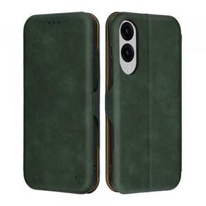 Husa pentru Samsung Galaxy S25 Edge S937, Techsuit, Safe Wallet Plus, Verde imagine