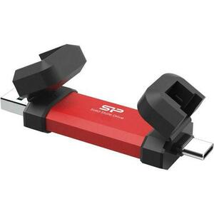 SSD Extern Silicon Power DS72, 250GB, USB-A / Type-C 3.2 (Negru/Rosu) imagine