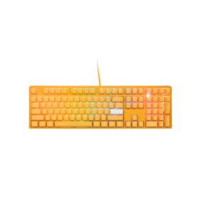 Tastatura Gaming Ducky One 3, iluminare RGB, Cherry MX Clear switches, USB (Galben) imagine