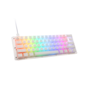 Tastatura Gaming Ducky One 3 Aura Mini, Wired, USB, RGB, Cherry MX Silent Red switches (Alb) imagine