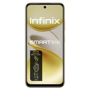 Telefon Mobil Infinix Smart 9 HD, Procesor Mediatek Helio, Ecran IPS LCD 6.7inch, 4GB RAM, 64GB Flash, Camera 13 MP, Wi-Fi, 4G, Dual Sim, Android (Auriu) imagine