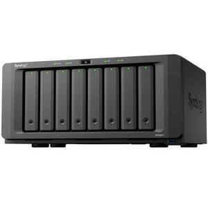 NAS Synology DS1825+, 8 Bay-uri, AMD Ryzen V1500B 2.2GHz, 8GB DDR4 ECC, 2 x 2.5GbE LAN, USB 3.2, PCIe (Negru) imagine