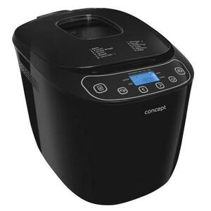 Masina de paine Concept PC5510, putere 550 W, 700/1000 grame, 12 programe presetate, display LCD, start intarziat pana la 13 ore, functie Keep Warm pana la 60 minute, protectie la supraincalzire (Negru) imagine