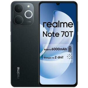Telefon Mobil Realme Note 70T, Procesor Unisoc T7250 Octa-Core, IPS LCD Capacitive Touchscreen 6.74inch, 4GB RAM, 128GB Flash, Camera Duala 50+13MP, Wi-Fi, 4G, Dual SIM, Android (Negru) imagine