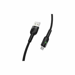 Cablu de date Borofone BU17 Starlight, USB la MicroUSB, 1.2m, Negru imagine