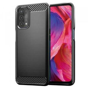 Husa pentru OnePlus Nord N200 5G / Oppo A74 5G / A54 5G, Techsuit, Carbon, Neagra imagine