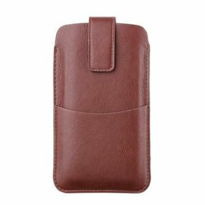 Husa Universala pentru Telefon max. 6.7inch, Techsuit, Belt BPC1, Maro imagine