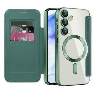 Husa MagSafe Techsuit SmartMag Book pentru Samsung Galaxy A55 5G A556 (Verde) imagine