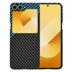 Husa Techsuit Carbonite FiberShell pentru Samsung Galaxy Z Flip6 F741, Albastru imagine