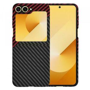 Husa Techsuit Carbonite FiberShell Vortex pentru Samsung Galaxy Z Flip6 F741, Rosie imagine