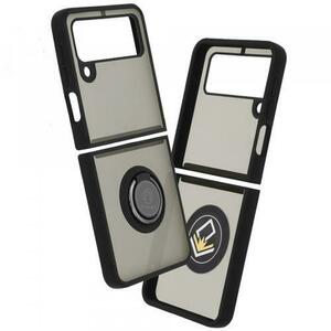 Husa Techsuit Glinth pentru Samsung Galaxy Z Flip3 5G F711, Neagra imagine