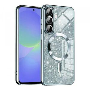Husa MagSafe pentru Samsung Galaxy A56 A566 / A36 A366, Techsuit, Luxury Glitter, Bleu imagine