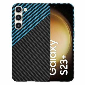 Husa pentru Samsung Galaxy S23+ S916, Techsuit, Carbonite FiberShell, Bleu imagine