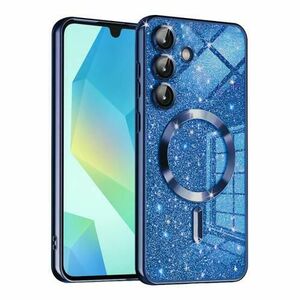 Husa MagSafe pentru Samsung Galaxy A16 5G A166 / A16 4G A165, Techsuit, Luxury Glitter, Albastra imagine