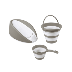 Set 3 in 1 cu suport anatomic pentru cadita Dolu Nuve D7572, Gri imagine