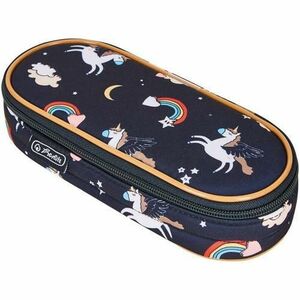 Penar Herlitz tip etui oval, dimensiune 21, 5 x 9 x 5, 5 cm, motiv Dreamy Unicorn imagine