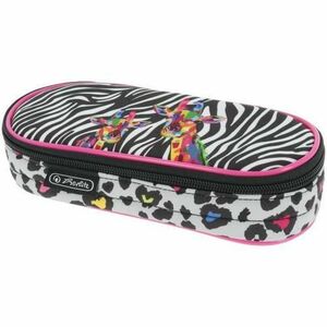 Penar Herlitz tip etui oval, dimensiune 21, 5 x 9 x 5, 5 cm, motiv Wild Neon imagine